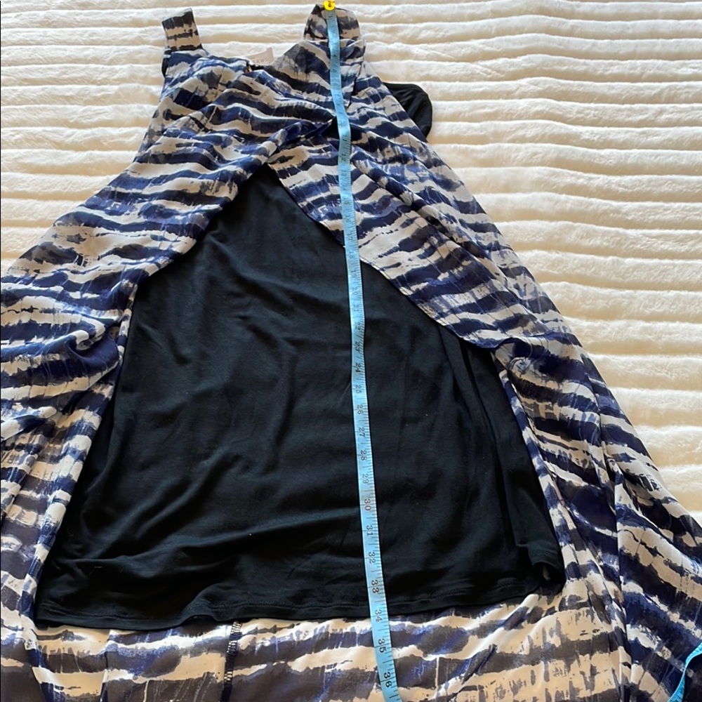 Point Zero Navy and White Sleeveless Maxi Dress, size medium - Picture 11 of 15